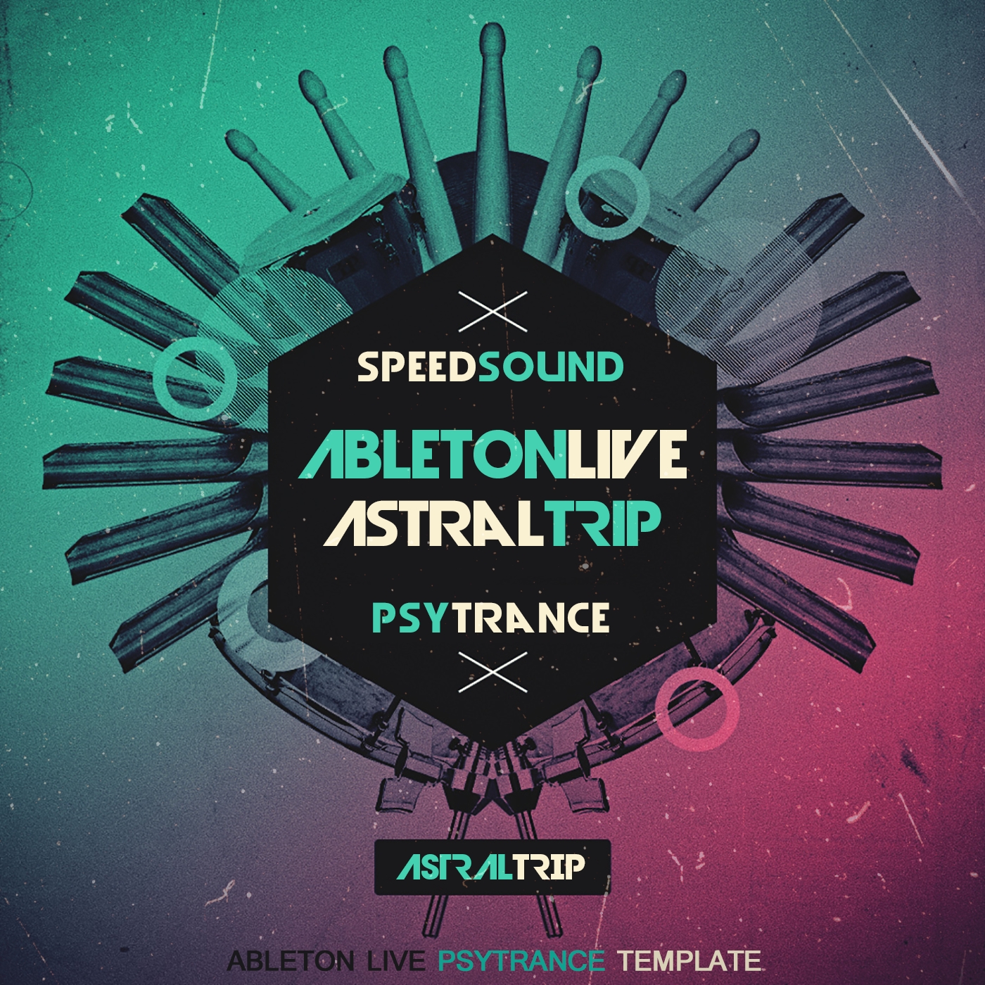 [迷幻舞曲采样包合集] Speedsound Ableton Live Psytrance Template Astral Trip