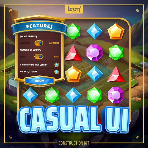 [日常UI音效合集] Boom Library Casual UI Construction Kit