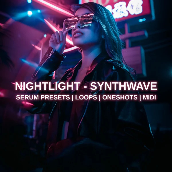 [故障感夜灯合成器波采样包] Glitchedtones Nightlight Synthwave