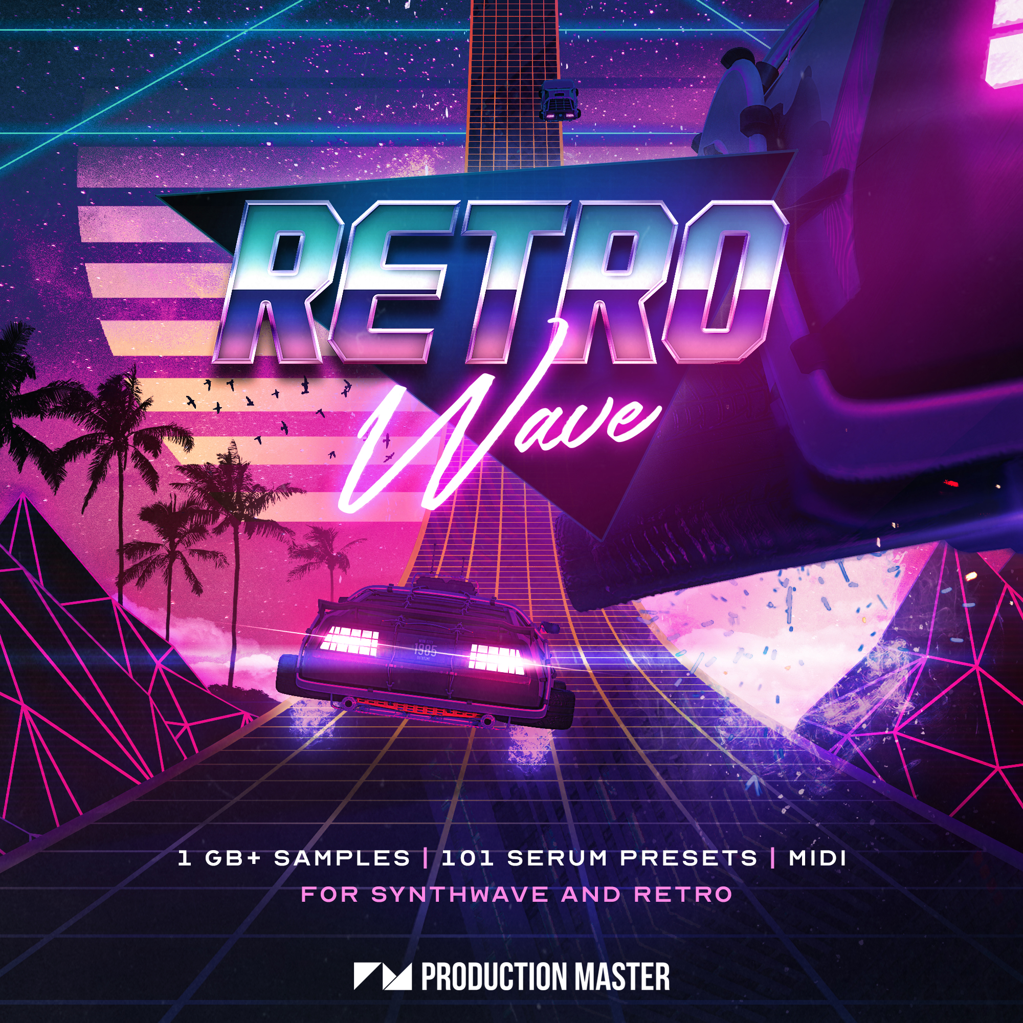 [复古合成器采样包] Production Master Retrowave Synthwave and 80s Retro