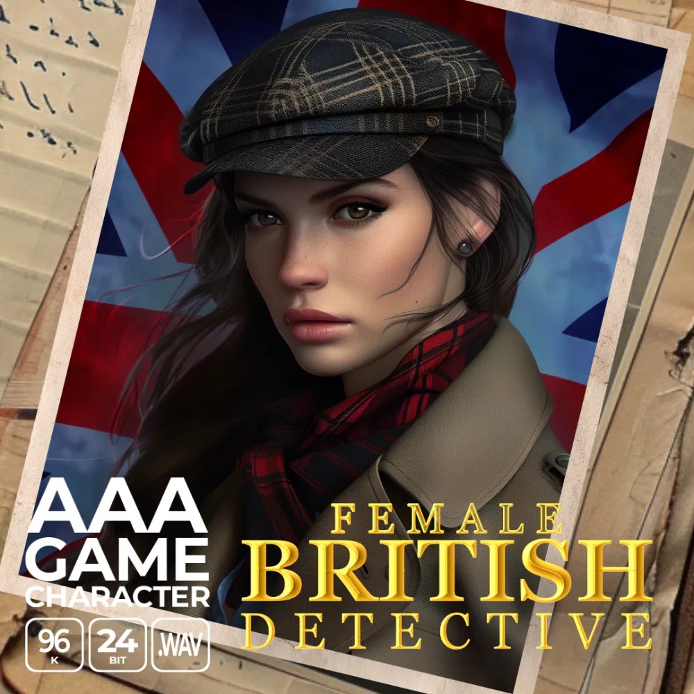 [女性侦探角色配音采样包] Epic Stock Media AAA Game Character British Female Detective