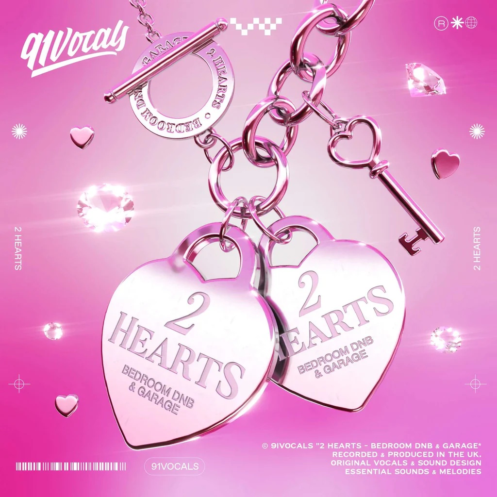 [卧室DnB和车库音乐人声采样合集] 91Vocals 2 Hearts Bedroom DnB and Garage