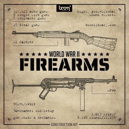 [二战枪械音效合集] Boom Library World War II Firearms Construction Kit