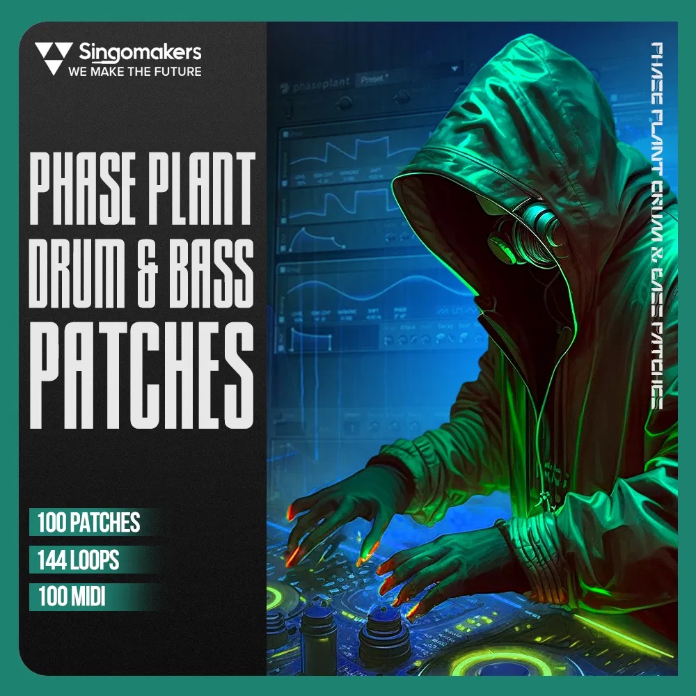 [鼓打贝斯合成器预设合集] Singomakers Phase Plant Drum and Bass Patches Plant Presets