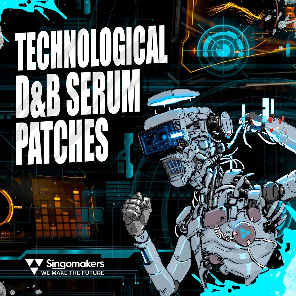 [科技感鼓打贝斯合成器预设合集] Singomakers Technological D&B Serum Patches